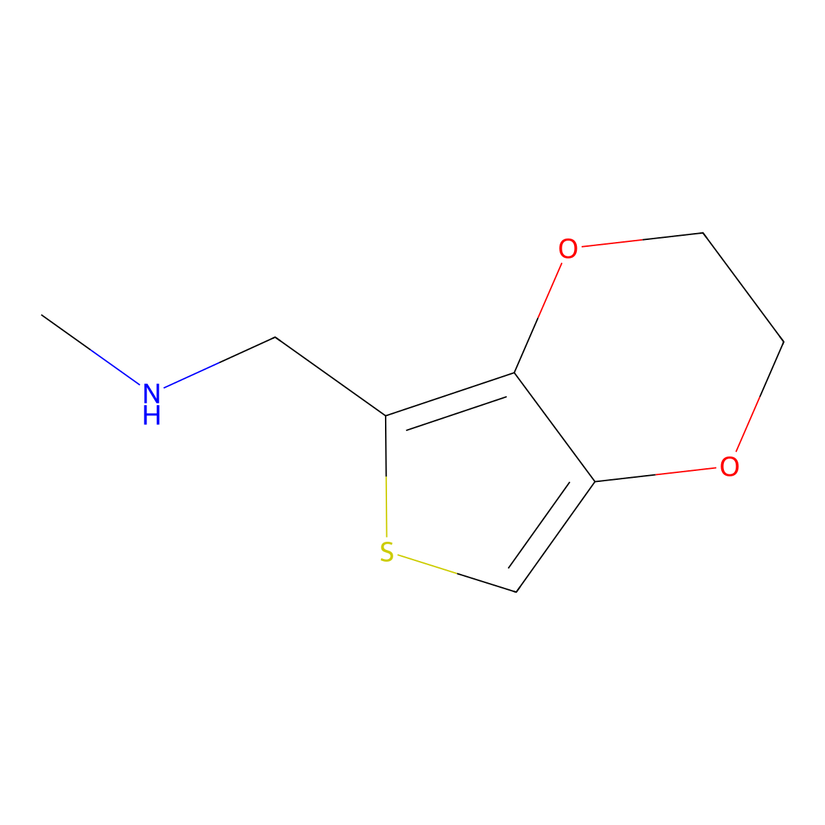 N-(2,3-Dihydrothieno[3,4-b][1,4]dioxin-5-ylmethyl)-N-methylamine molecular structure, CAS 859851-03-9
