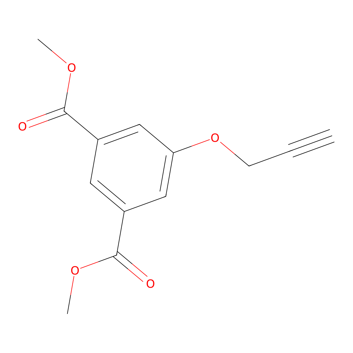 1,3-Dimethyl 5-(prop-2-yn-1-yloxy)benzene-1,3-dicarboxylate molecular structure, CAS 859857-53-7