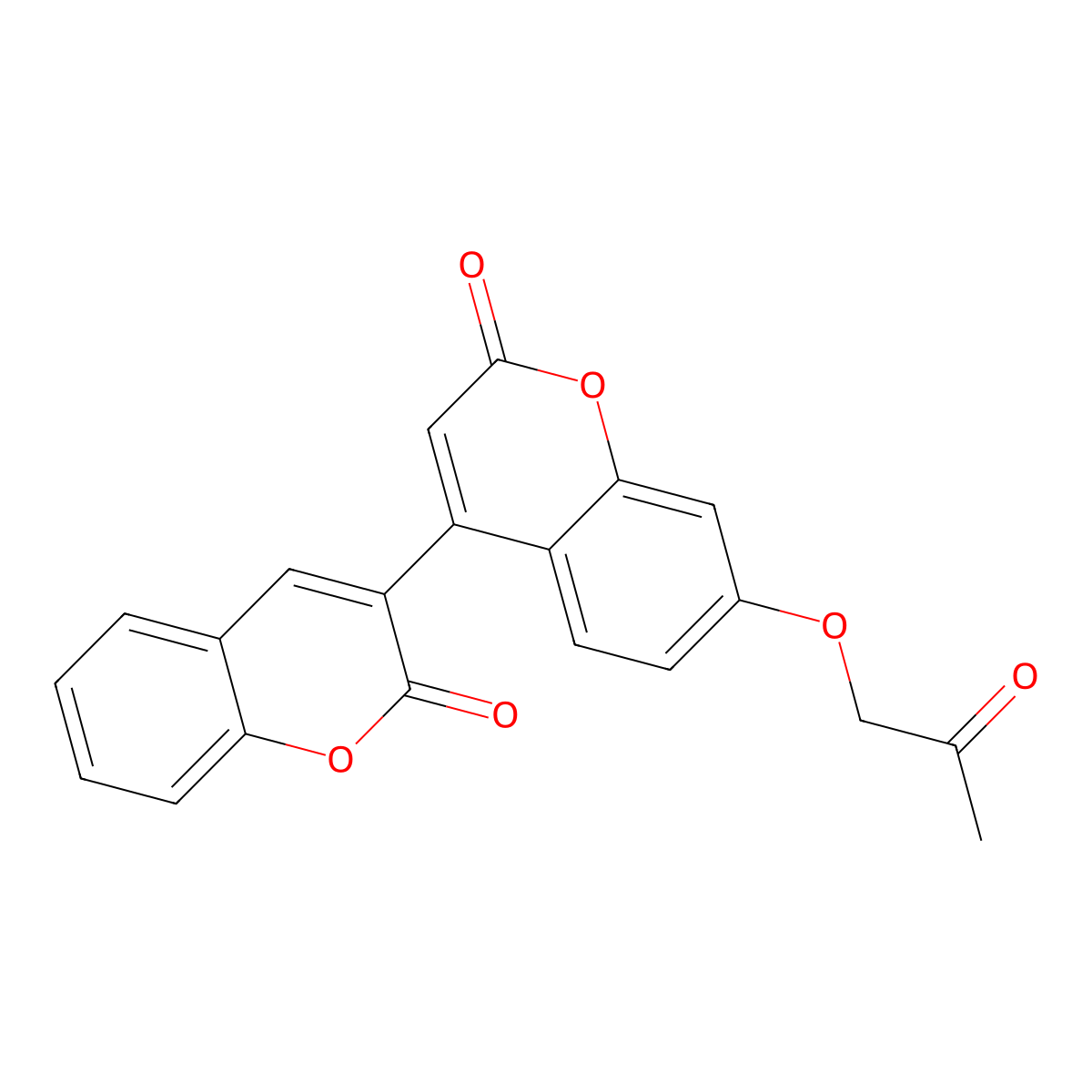 4-(2-Oxochromen-3-yl)-7-(2-oxopropoxy)chromen-2-one molecular structure, CAS 859860-70-1