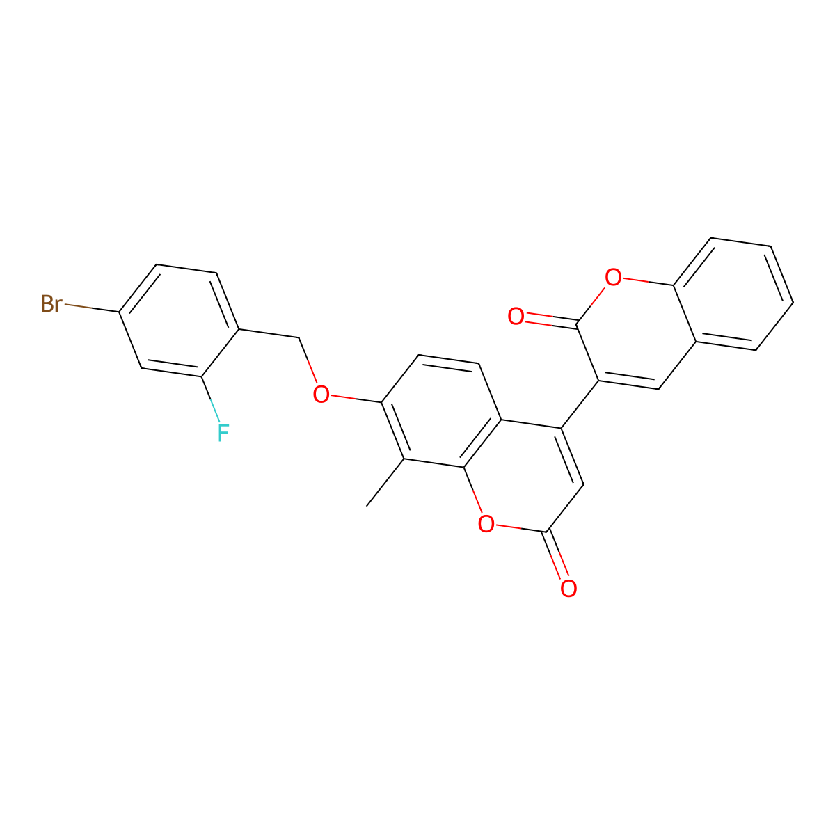 C26H16BrFO5 molecular structure, CAS 859861-03-3