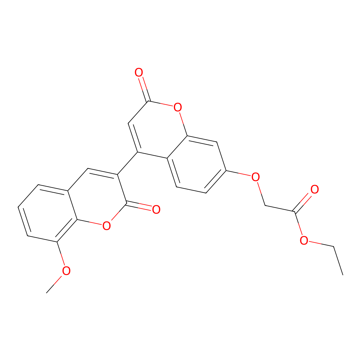 Ethyl 2-[4-(8-methoxy-2-oxochromen-3-yl)-2-oxochromen-7-yl]oxyacetate molecular structure, CAS 859861-12-4