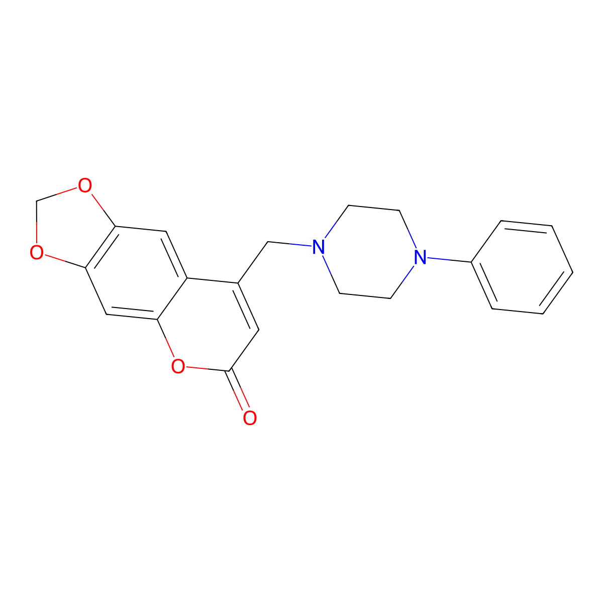 8-((4-phenylpiperazin-1-yl)methyl)-6H-[1,3]dioxolo[4,5-g]chromen-6-one molecular structure, CAS 859862-28-5