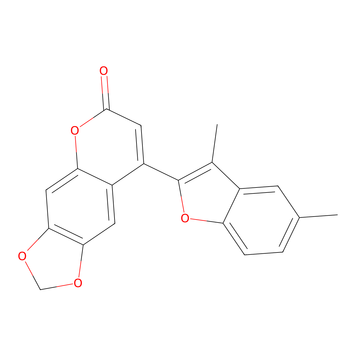 8-(3,5-dimethyl-1-benzofuran-2-yl)-6H-[1,3]dioxolo[4,5-g]chromen-6-one molecular structure, CAS 859862-75-2