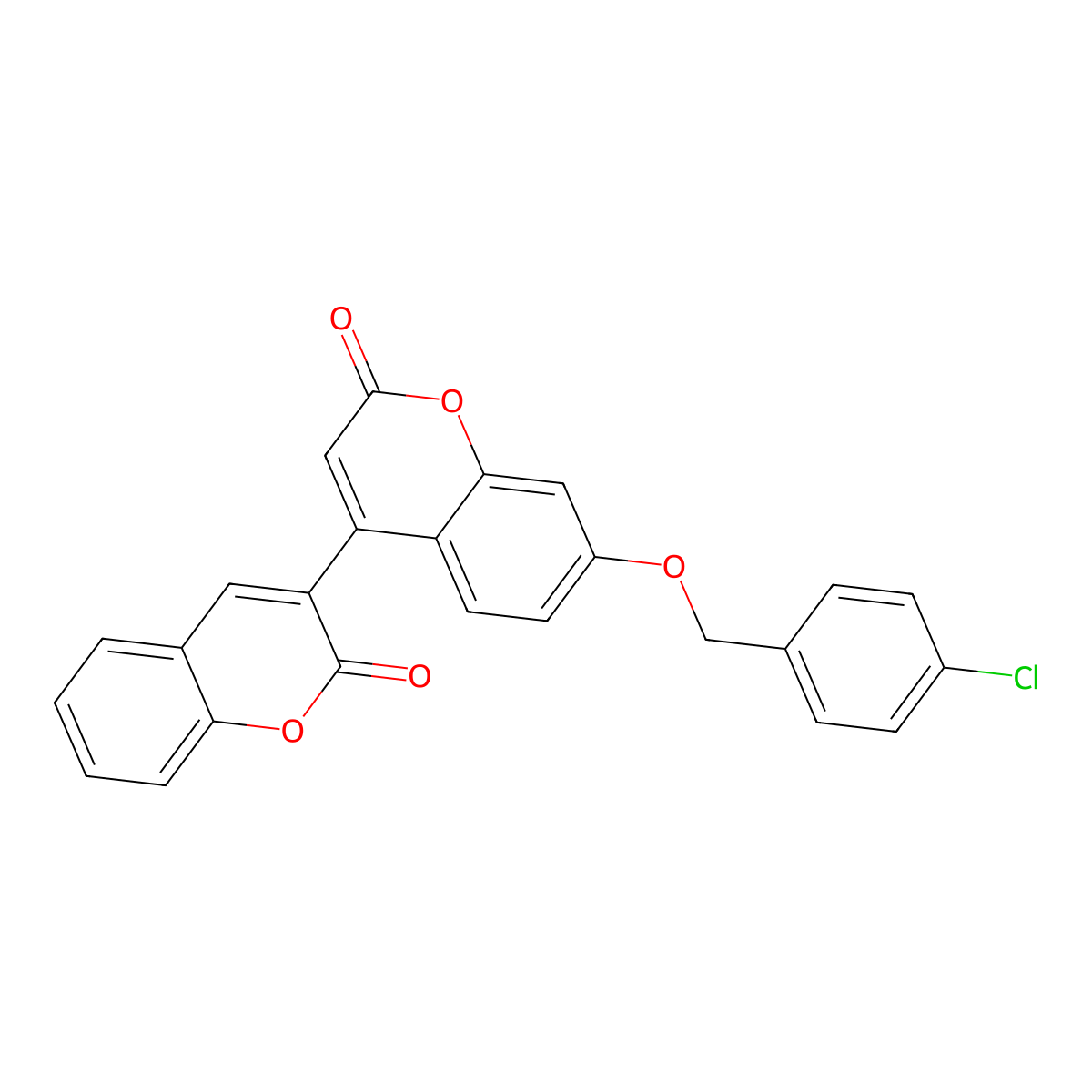 7'-[(4-chlorobenzyl)oxy]-2H,2'H-3,4'-bichromene-2,2'-dione molecular structure, CAS 859864-66-7