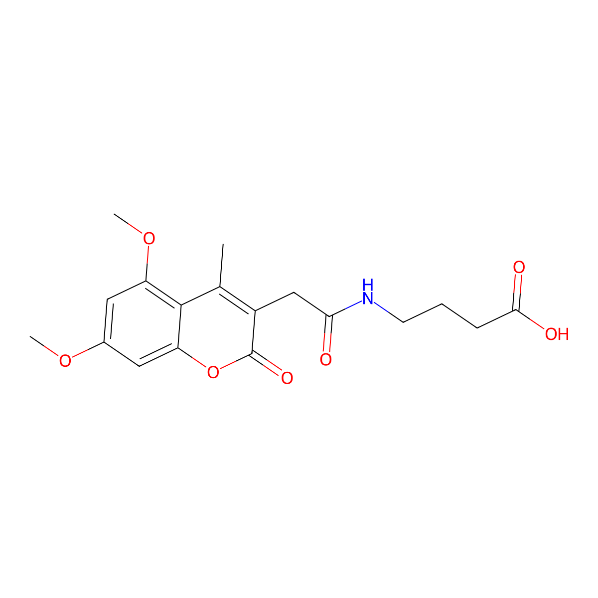 4-{[(5,7-dimethoxy-4-methyl-2-oxo-2H-chromen-3-yl)acetyl]amino}butanoic acid molecular structure, CAS 859869-80-0
