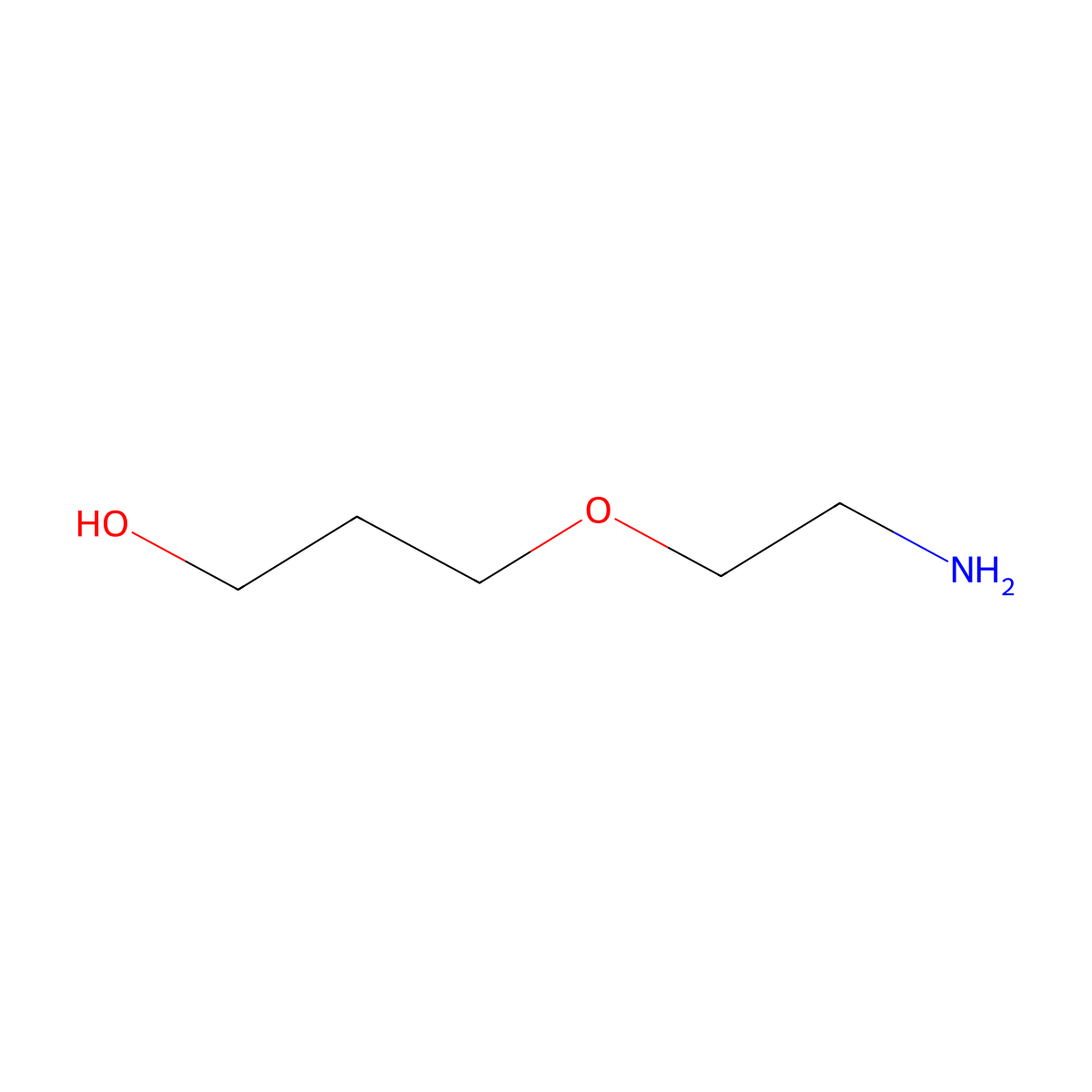 3-(2-Aminoethoxy)propan-1-ol molecular structure, CAS 859874-55-8