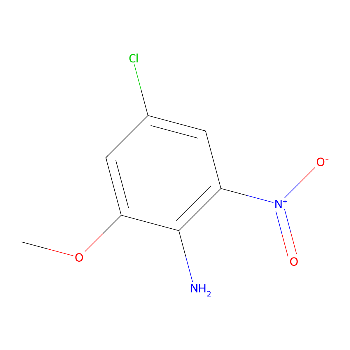 4-Chloro-2-methoxy-6-nitroaniline molecular structure, CAS 859877-49-9