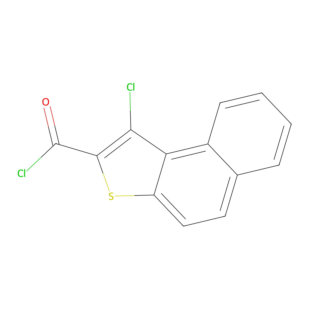 1-Chloronaphtho[2,1-b]thiophene-2-carbonyl chloride molecular structure, CAS 85992-25-2