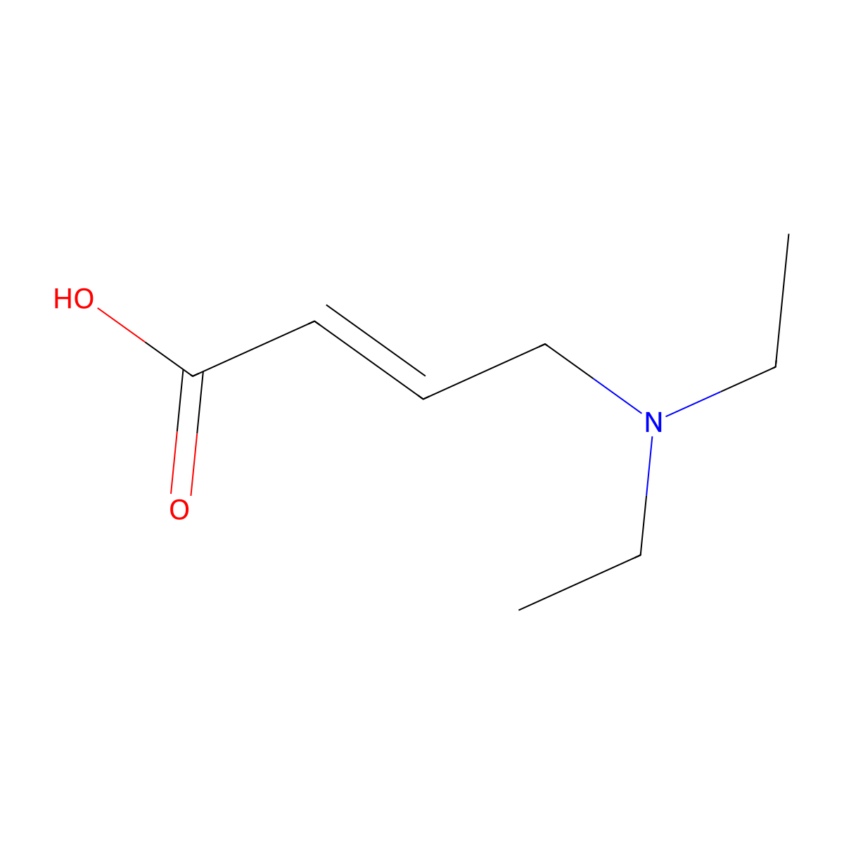 4-(Diethylamino)but-2-enoic acid molecular structure, CAS 859924-79-1