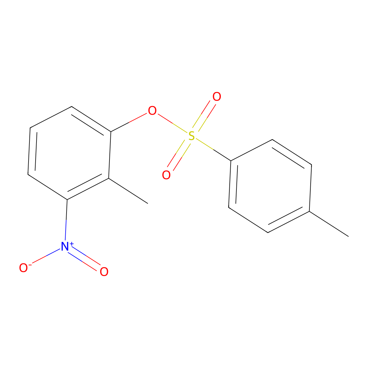 2-Methyl-3-nitrophenyl 4-methylbenzene-1-sulfonate molecular structure, CAS 859937-65-8