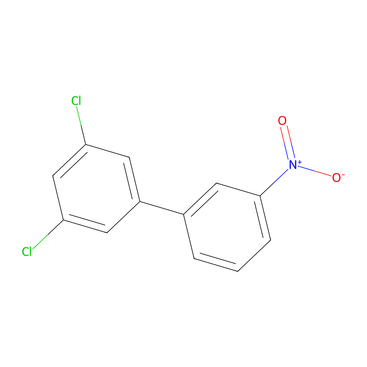 3,5-Dichloro-3'-nitro-1,1'-biphenyl molecular structure, CAS 859940-64-0