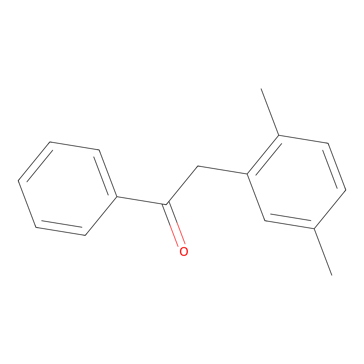 2-(2,5-Dimethylphenyl)-1-phenylethan-1-one molecular structure, CAS 85995-31-9