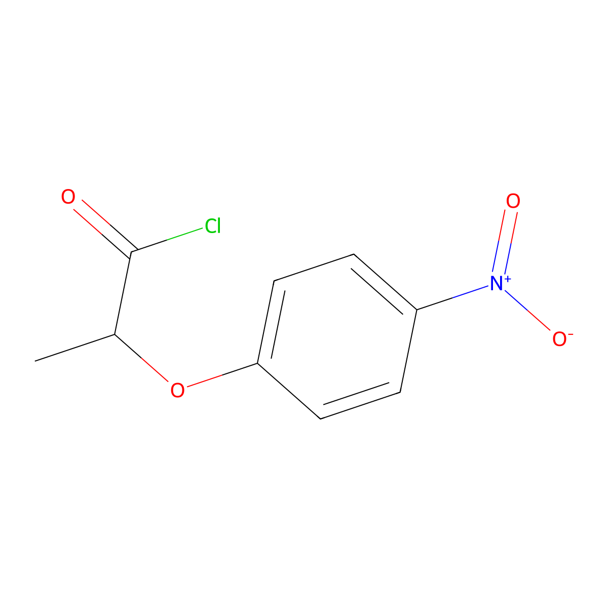2-(4-Nitrophenoxy)propanoyl chloride molecular structure, CAS 859954-26-0