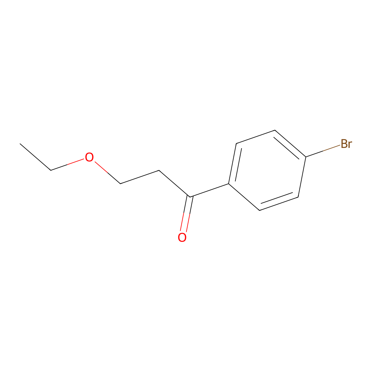 1-(4-Bromophenyl)-3-ethoxypropan-1-one molecular structure, CAS 859954-71-5