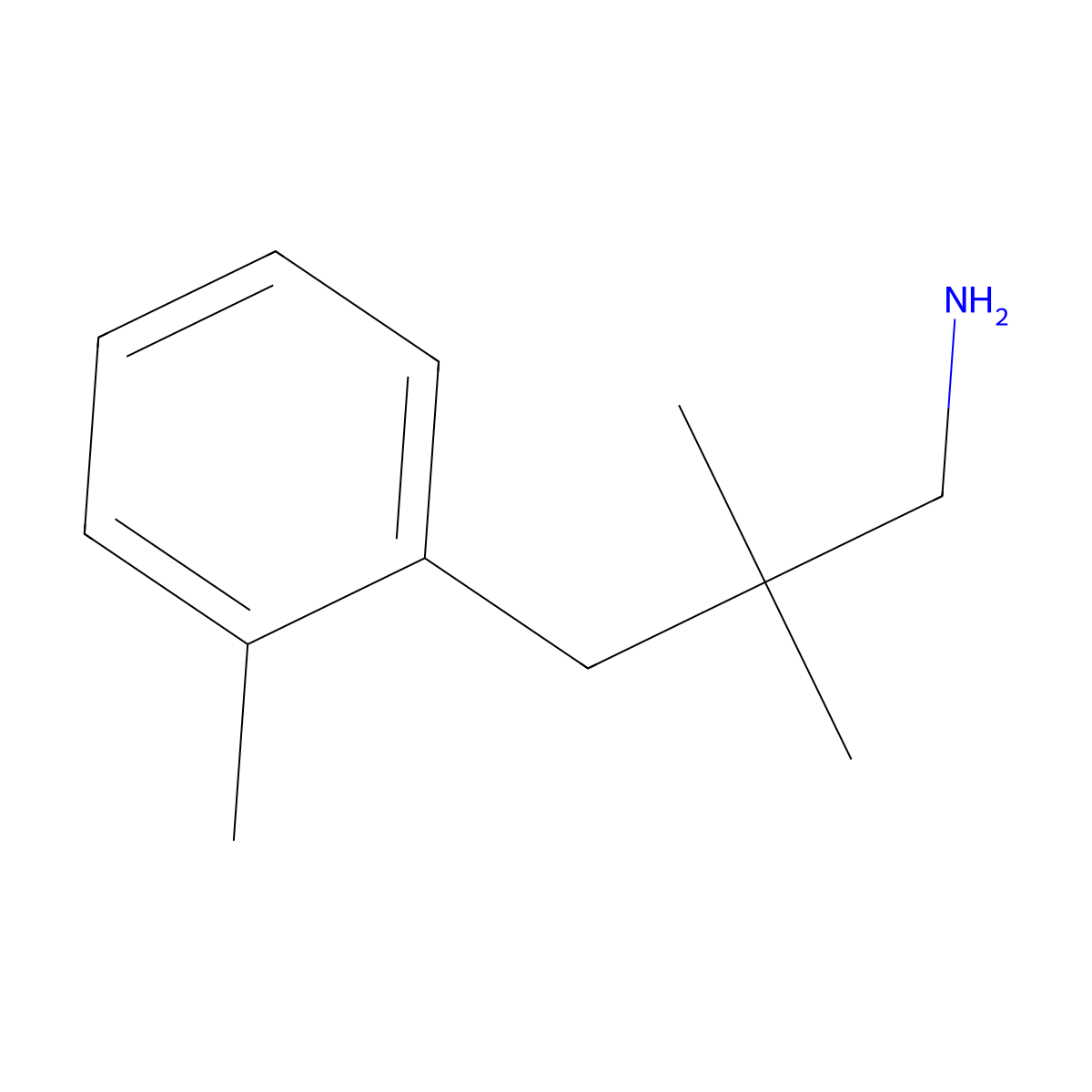 2,2-Dimethyl-3-(o-tolyl)propan-1-amine molecular structure, CAS 859954-84-0