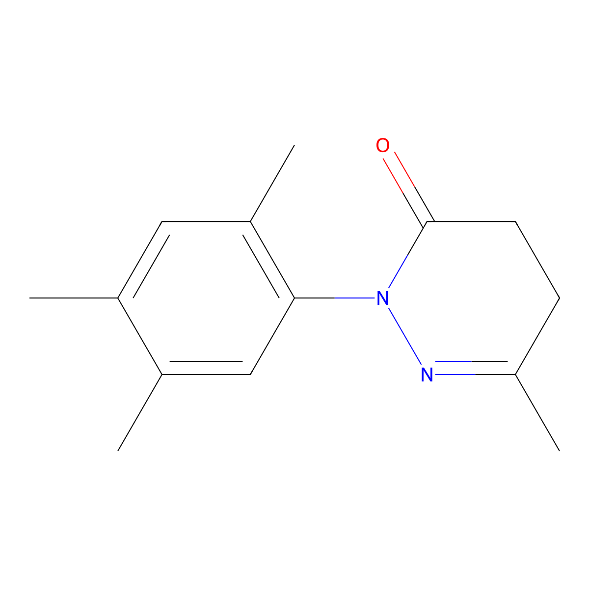 6-Methyl-2-(2,4,5-trimethylphenyl)-4,5-dihydropyridazin-3(2H)-one molecular structure, CAS 859956-09-5