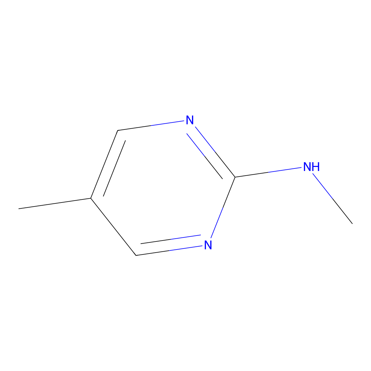 N,5-Dimethylpyrimidin-2-amine molecular structure, CAS 859957-10-1
