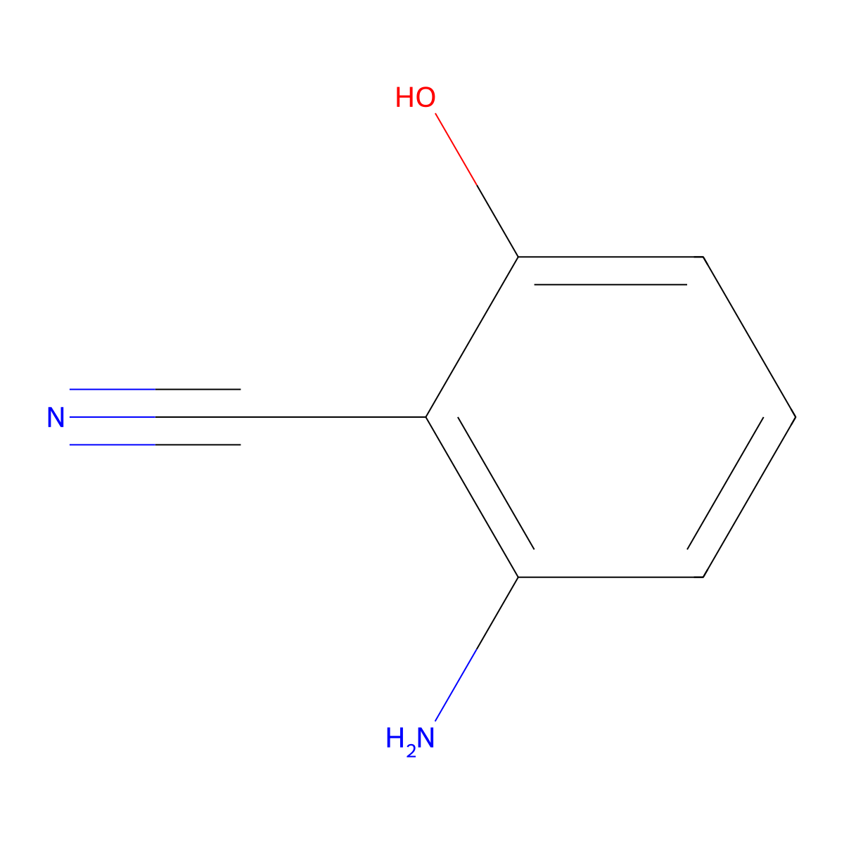 2-Amino-6-hydroxybenzonitrile molecular structure, CAS 859960-36-4
