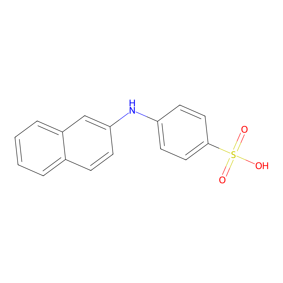 4-(Naphthalen-2-ylamino)benzenesulfonic acid molecular structure, CAS 859961-96-9