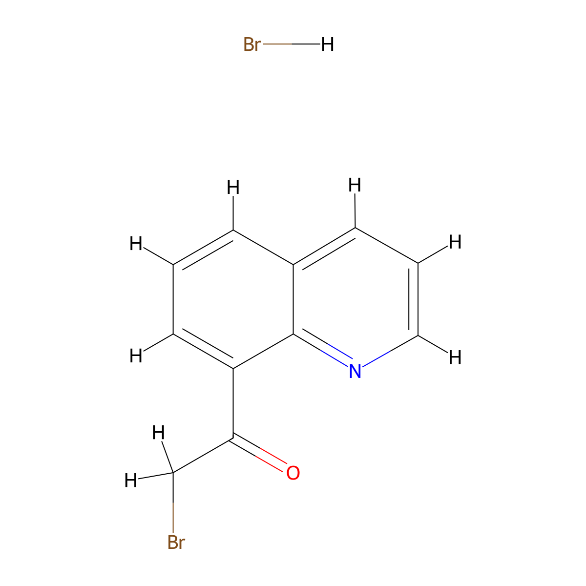 8-(Bromoacetyl)quinoline hydrobromide molecular structure, CAS 859962-48-4