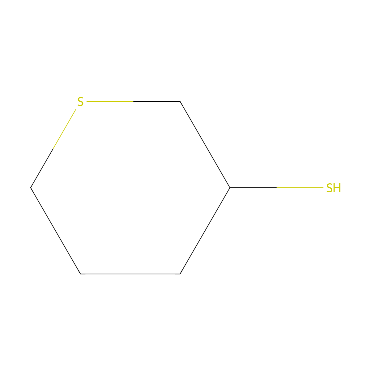 Thiane-3-thiol molecular structure, CAS 859969-25-8