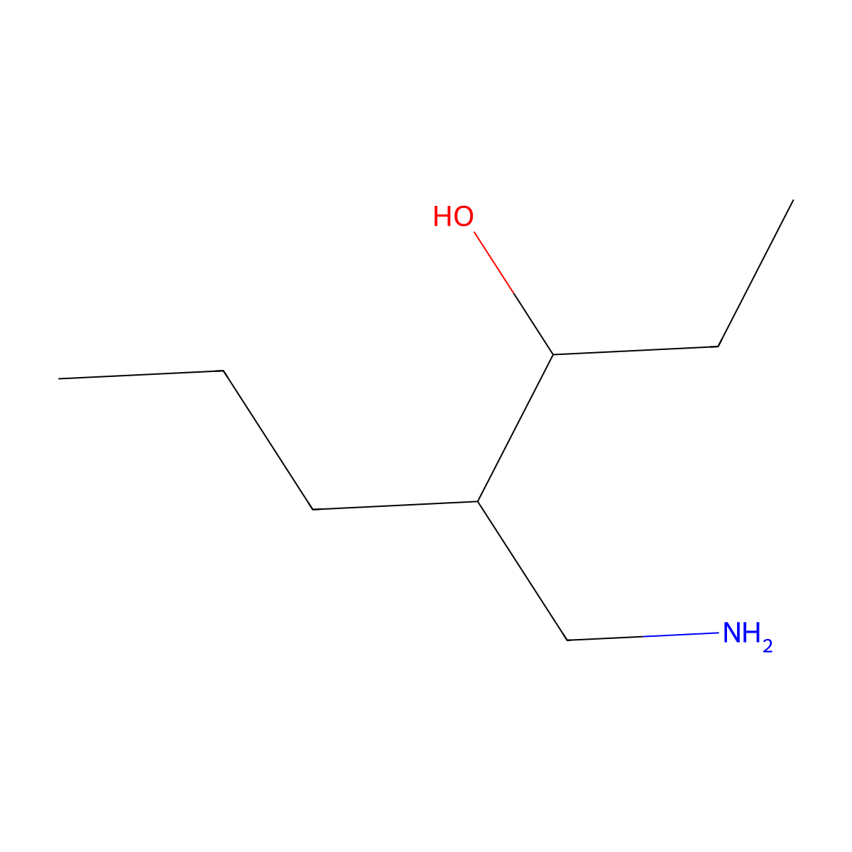 4-(Aminomethyl)heptan-3-ol molecular structure, CAS 859977-20-1