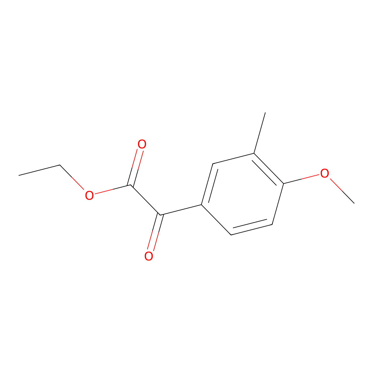Ethyl 4-methoxy-3-methylbenzoylformate molecular structure, CAS 859979-73-0