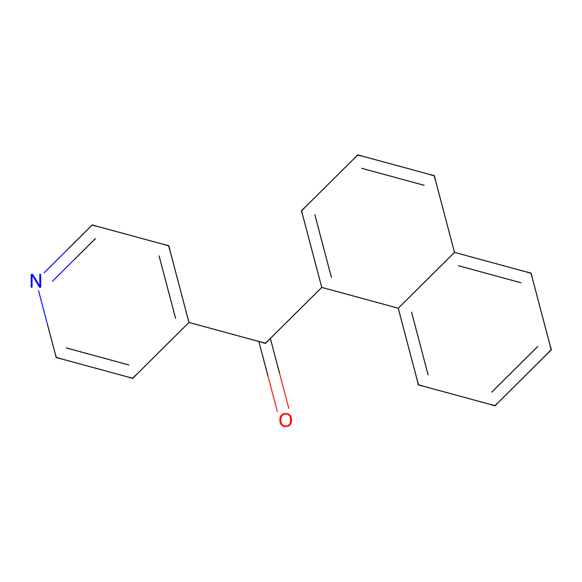 1-Naphthyl(4-pyridinyl)methanone molecular structure, CAS 859982-77-7