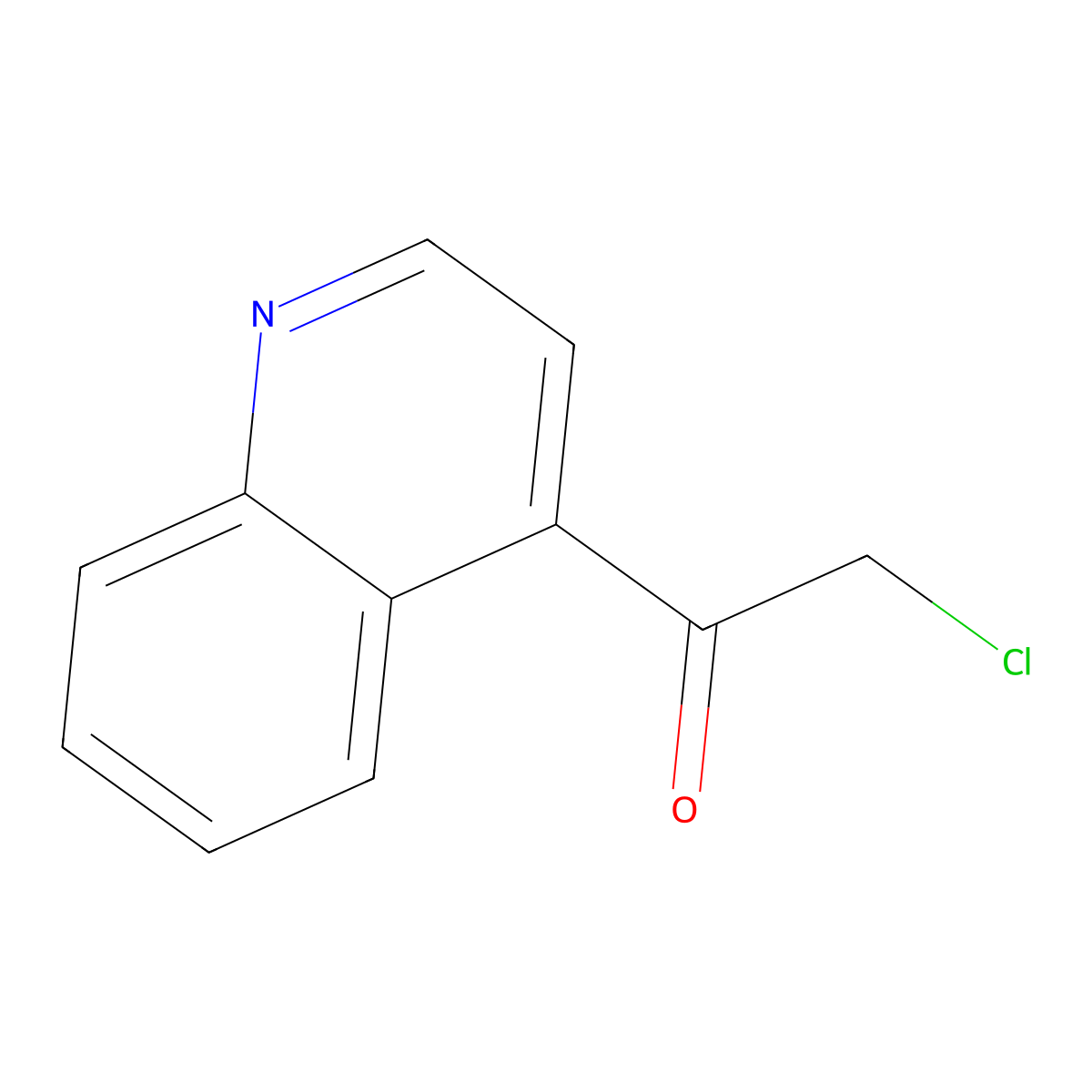 2-Chloro-1-(quinolin-4-YL)ethanone molecular structure, CAS 859984-29-5