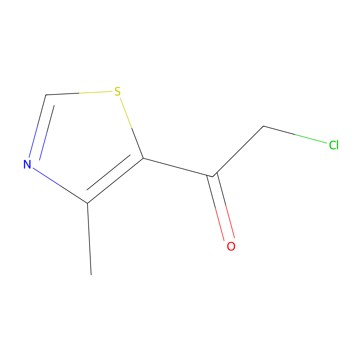 2-Chloro-1-(4-methyl-1,3-thiazol-5-yl)ethan-1-one molecular structure, CAS 859984-32-0