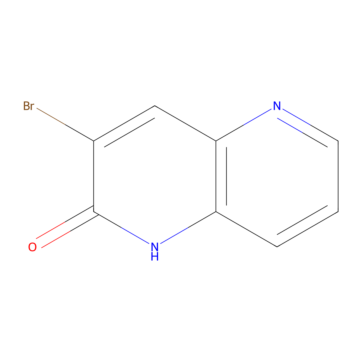 3-Bromo-1,5-naphthyridin-2-ol molecular structure, CAS 859986-64-4