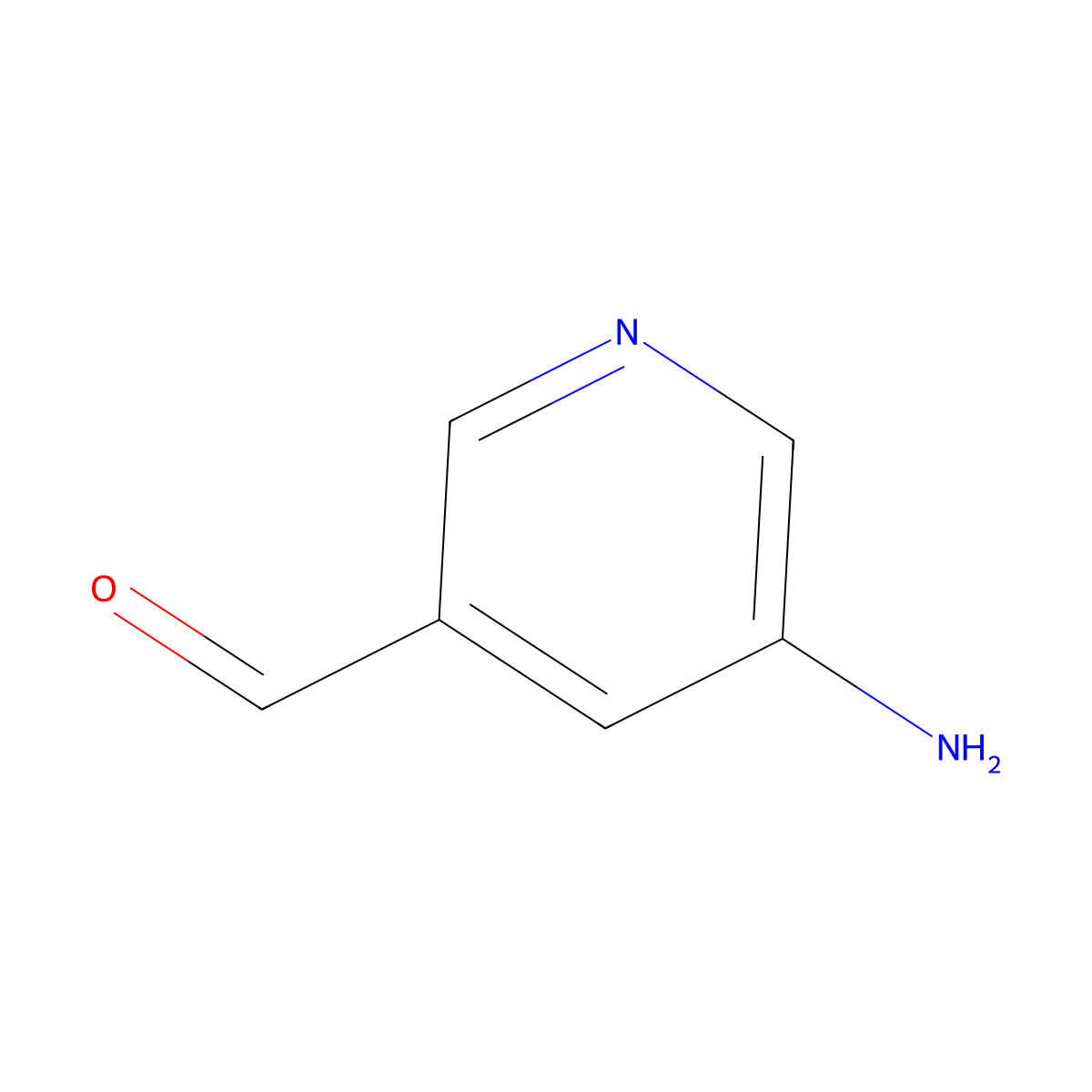 5-Aminonicotinaldehyde molecular structure, CAS 859987-03-4
