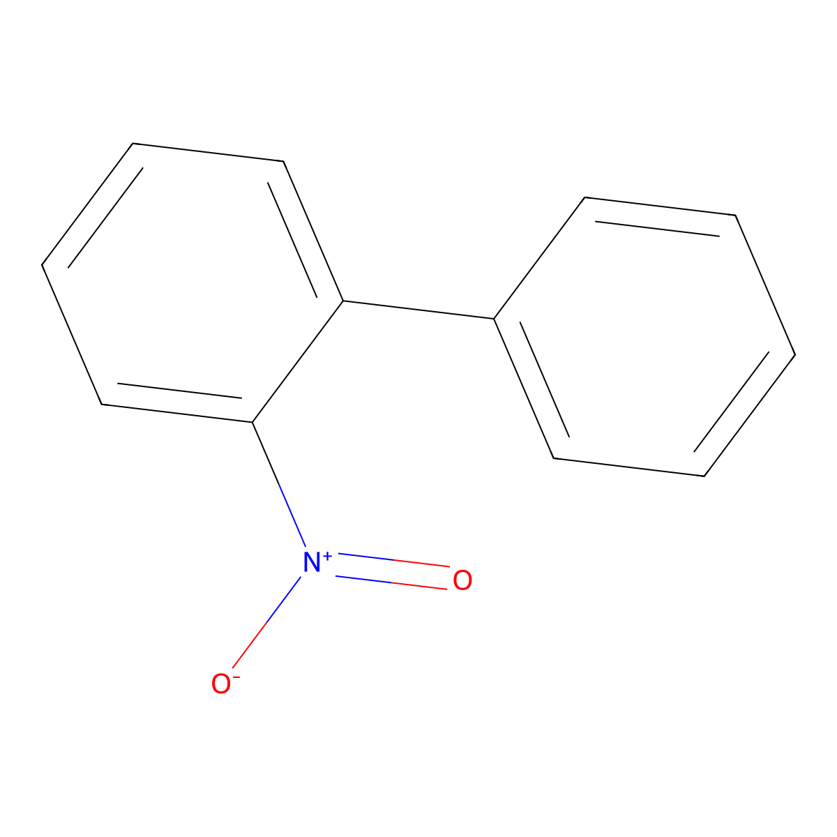 2-Nitrobiphenyl molecular structure, CAS 86-00-0