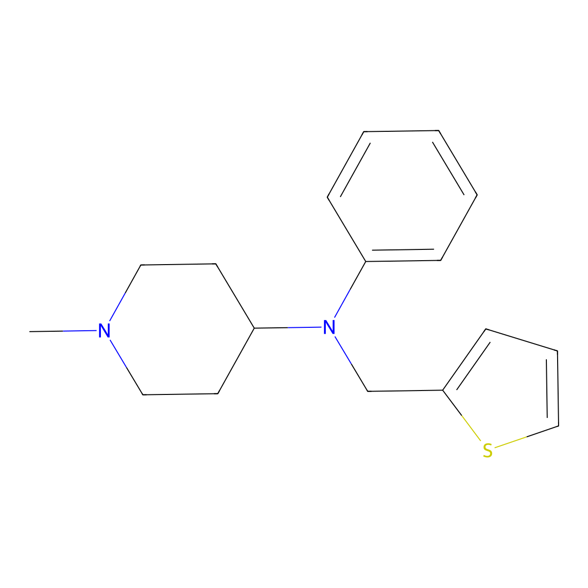 Thenalidine molecular structure, CAS 86-12-4