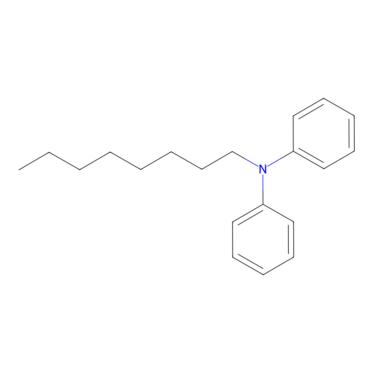 Octyldiphenylamine molecular structure, CAS 86-25-9