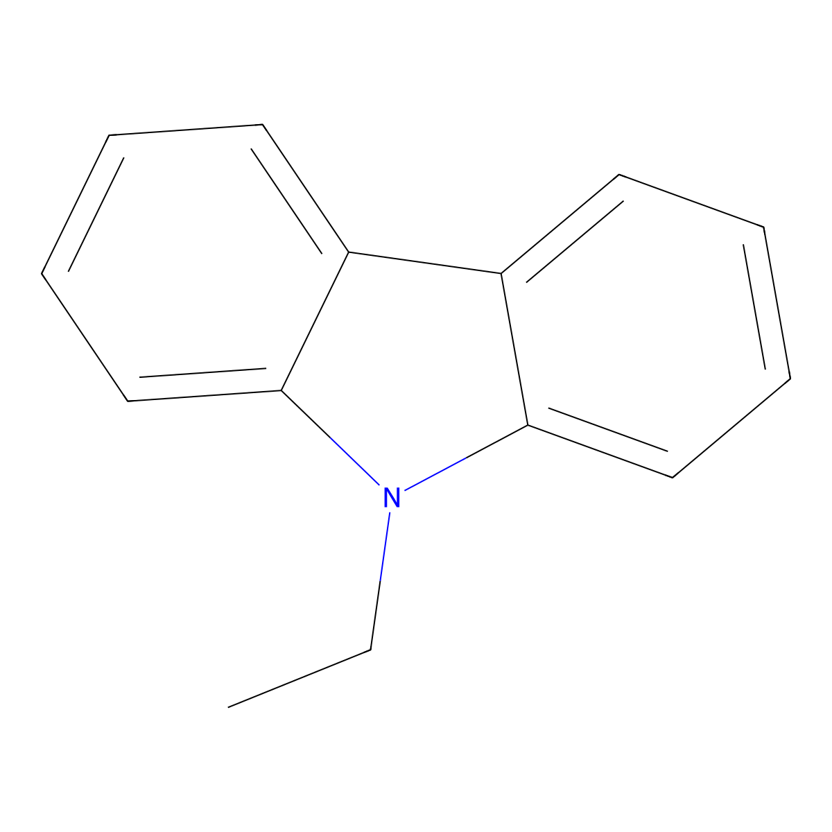 N-ethyl carbazole molecular structure, CAS 86-28-2