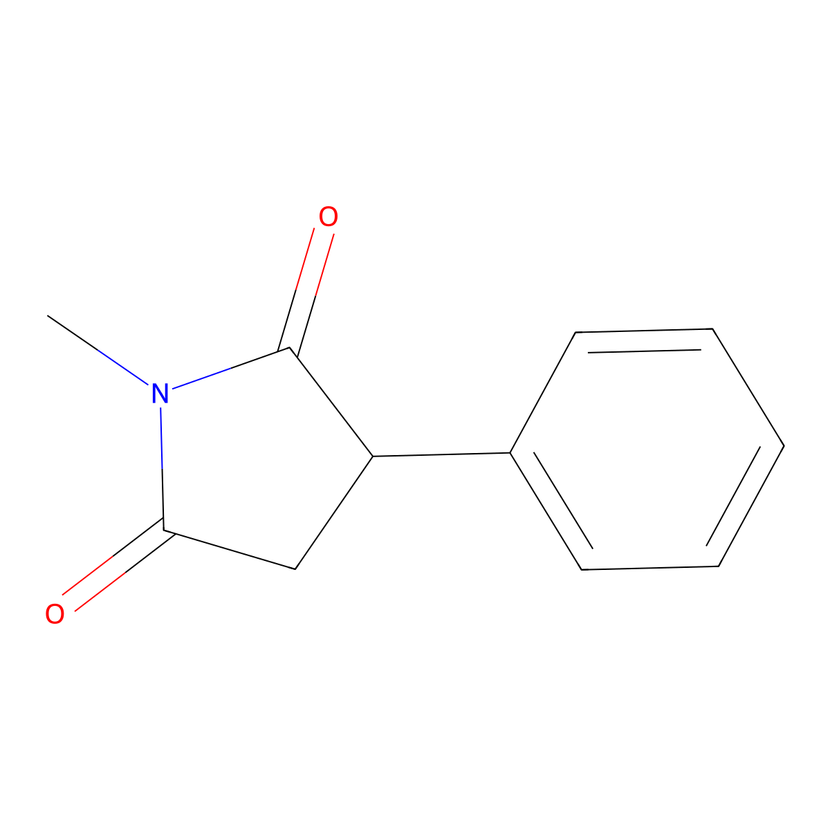 Phensuximide molecular structure, CAS 86-34-0