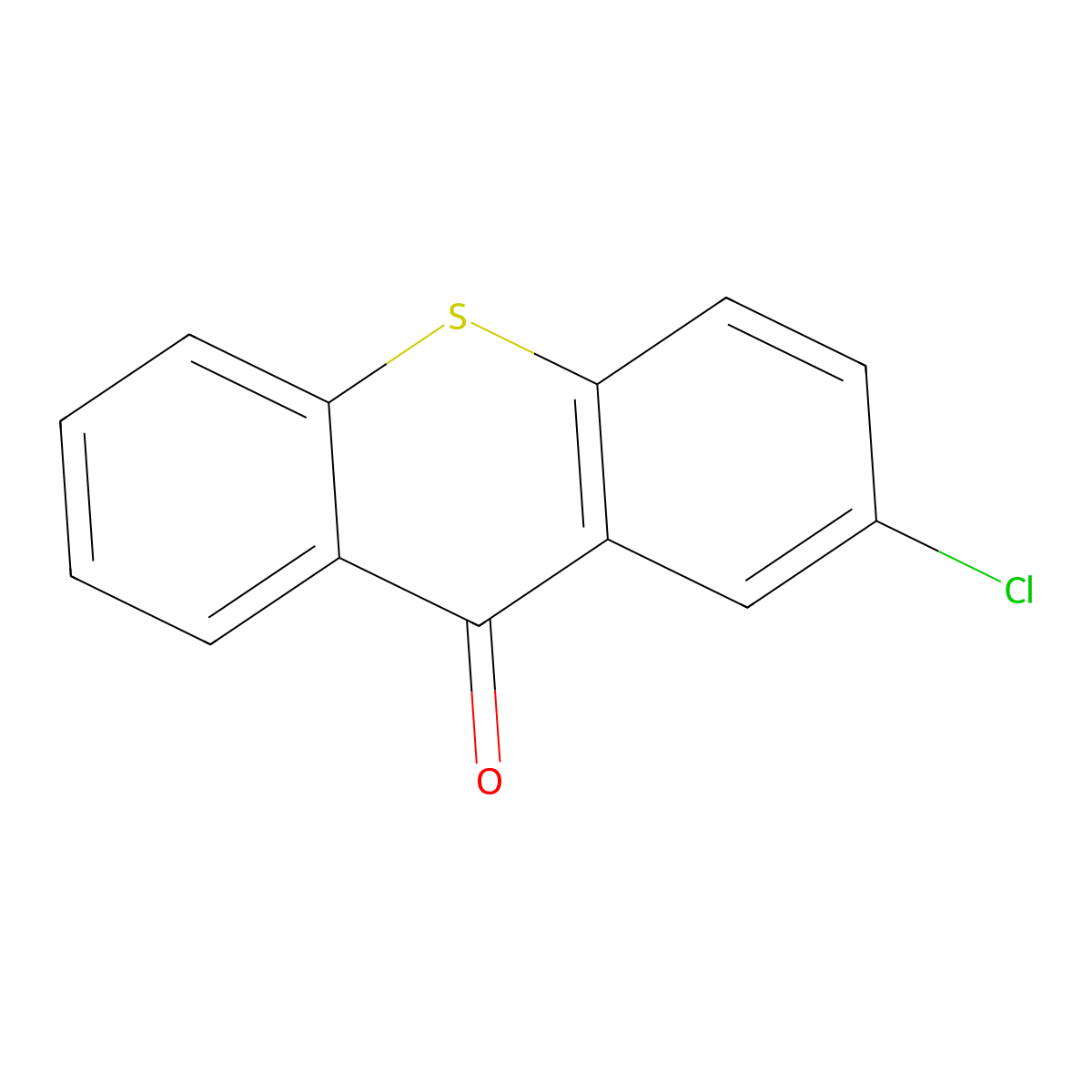2-Chlorothioxanthone molecular structure, CAS 86-39-5