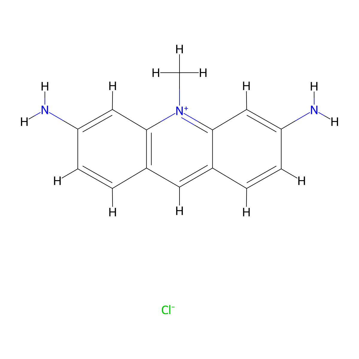 3,6-Diamino-10-methylacridinium Chloride molecular structure, CAS 86-40-8
