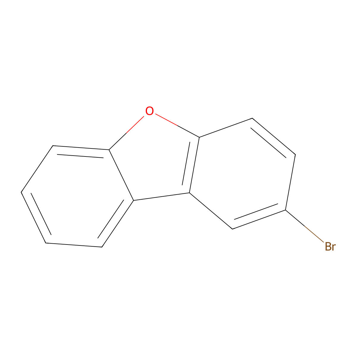 2-Bromodibenzofuran molecular structure, CAS 86-76-0
