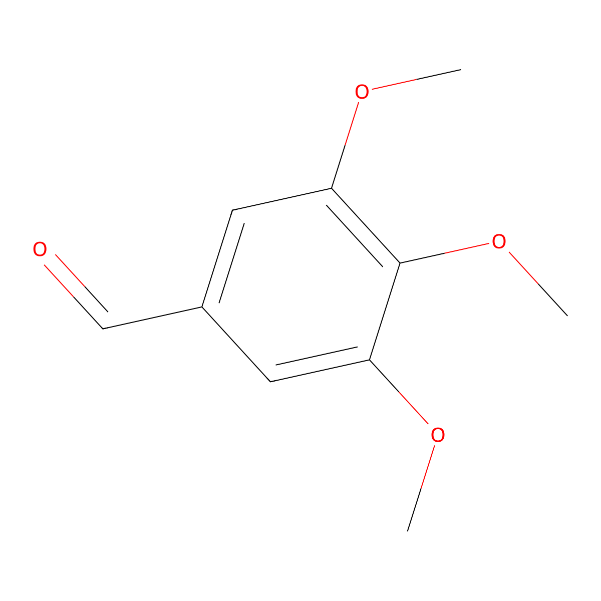 3,4,5-Trimethoxybenzaldehyde molecular structure, CAS 86-81-7