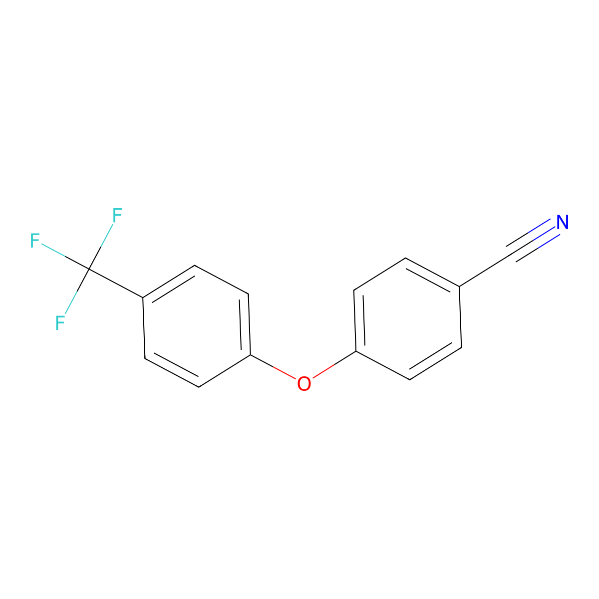 4-(4-(Trifluoromethyl)phenoxy)benzonitrile molecular structure, CAS 860004-31-5