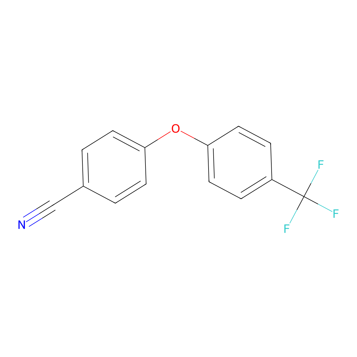 4-(4-(Trifluoromethyl)phenoxy)benzonitrile molecular structure, CAS 860004-31-5