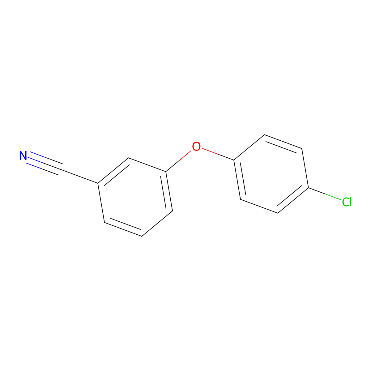 3-(4-Chlorophenyloxy)benzonitrile molecular structure, CAS 860004-32-6