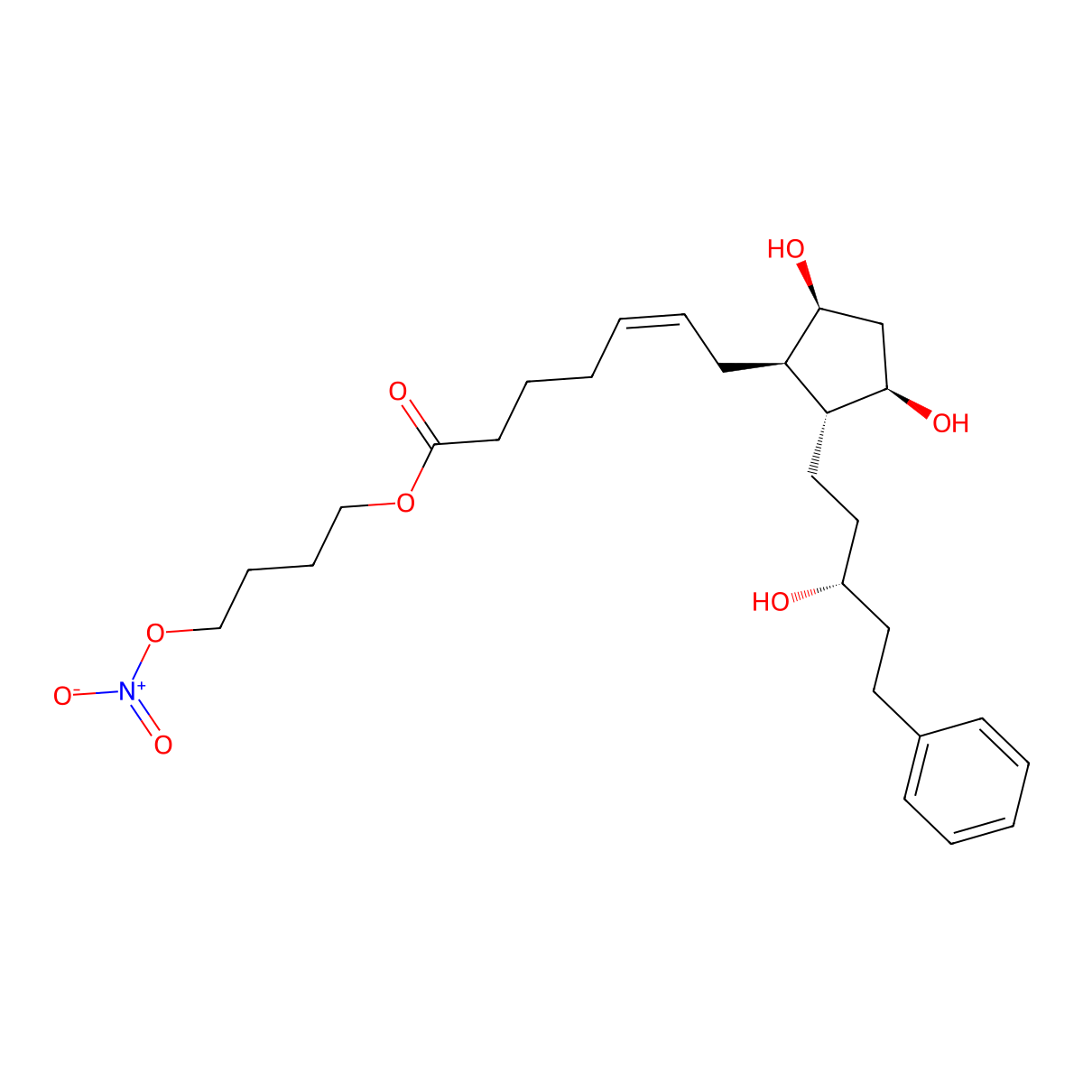 Latanoprostene Bunod molecular structure, CAS 860005-21-6