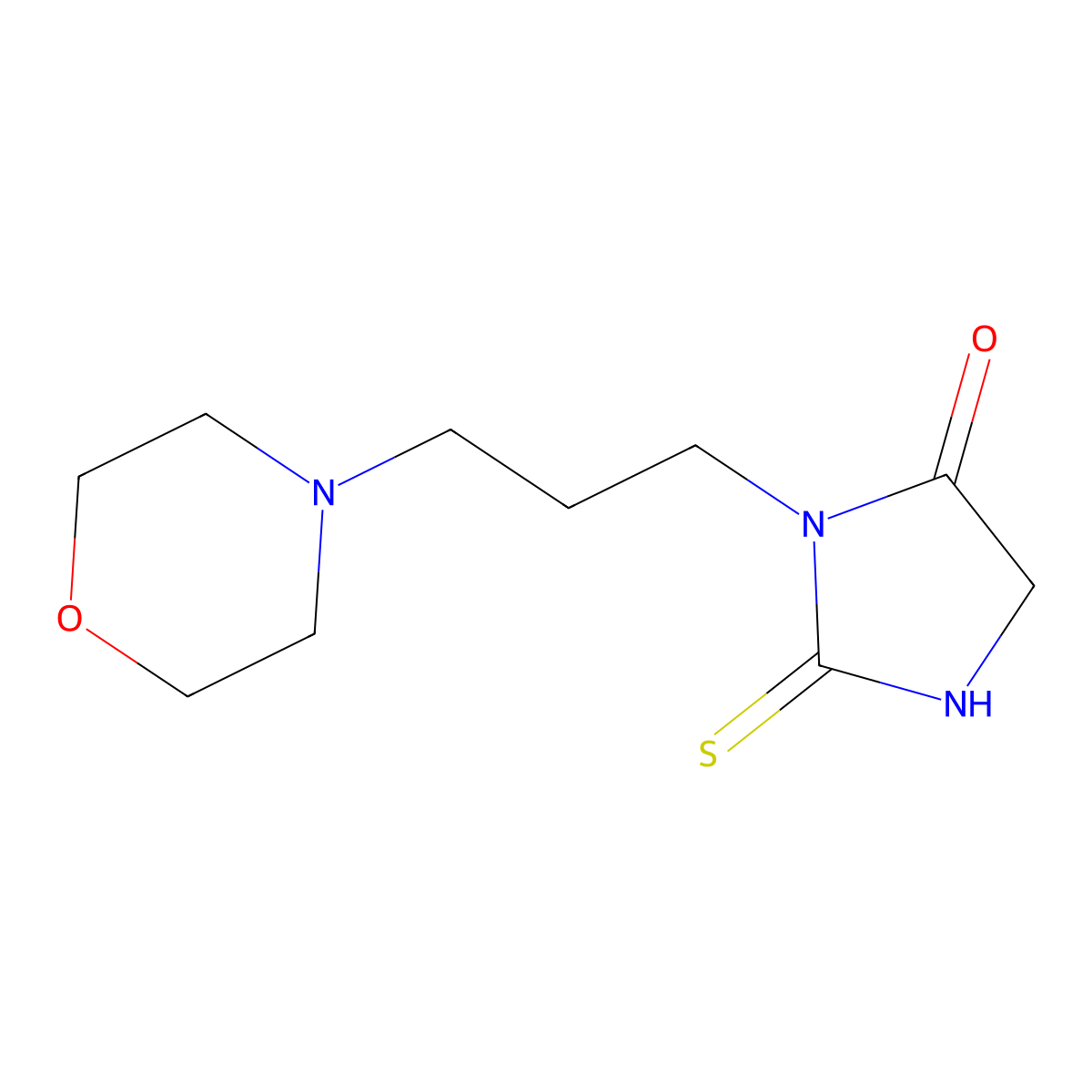 3-(3-Morpholinopropyl)-2-thioxoimidazolidin-4-one molecular structure, CAS 860030-17-7