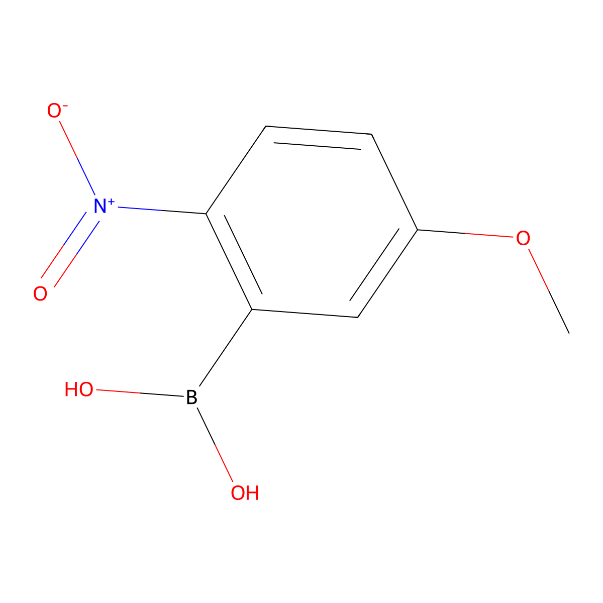 (5-Methoxy-2-nitrophenyl)boronic acid molecular structure, CAS 860033-98-3