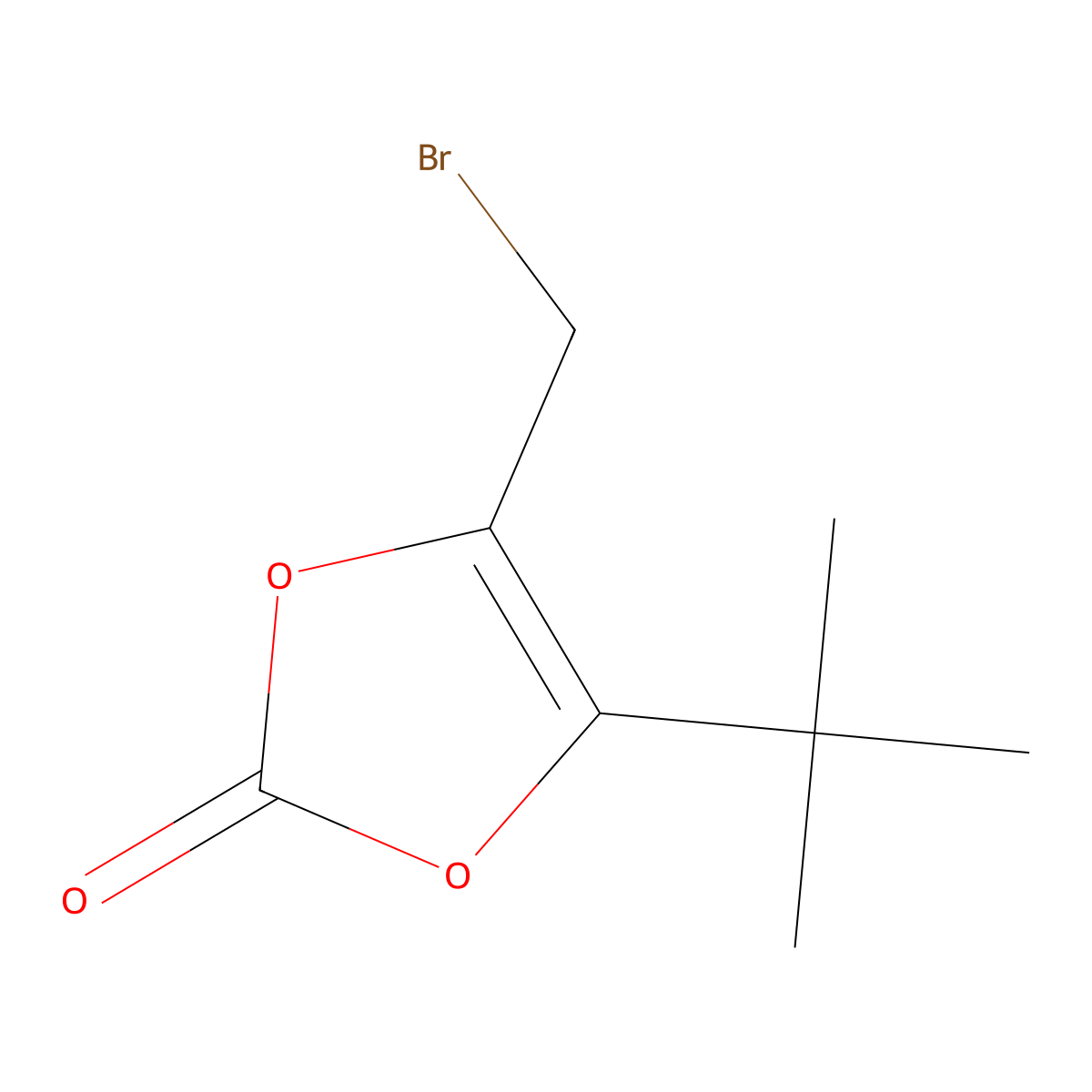 4-(Bromomethyl)-5-tert-butyl-1,3-dioxol-2-one molecular structure, CAS 86005-12-1