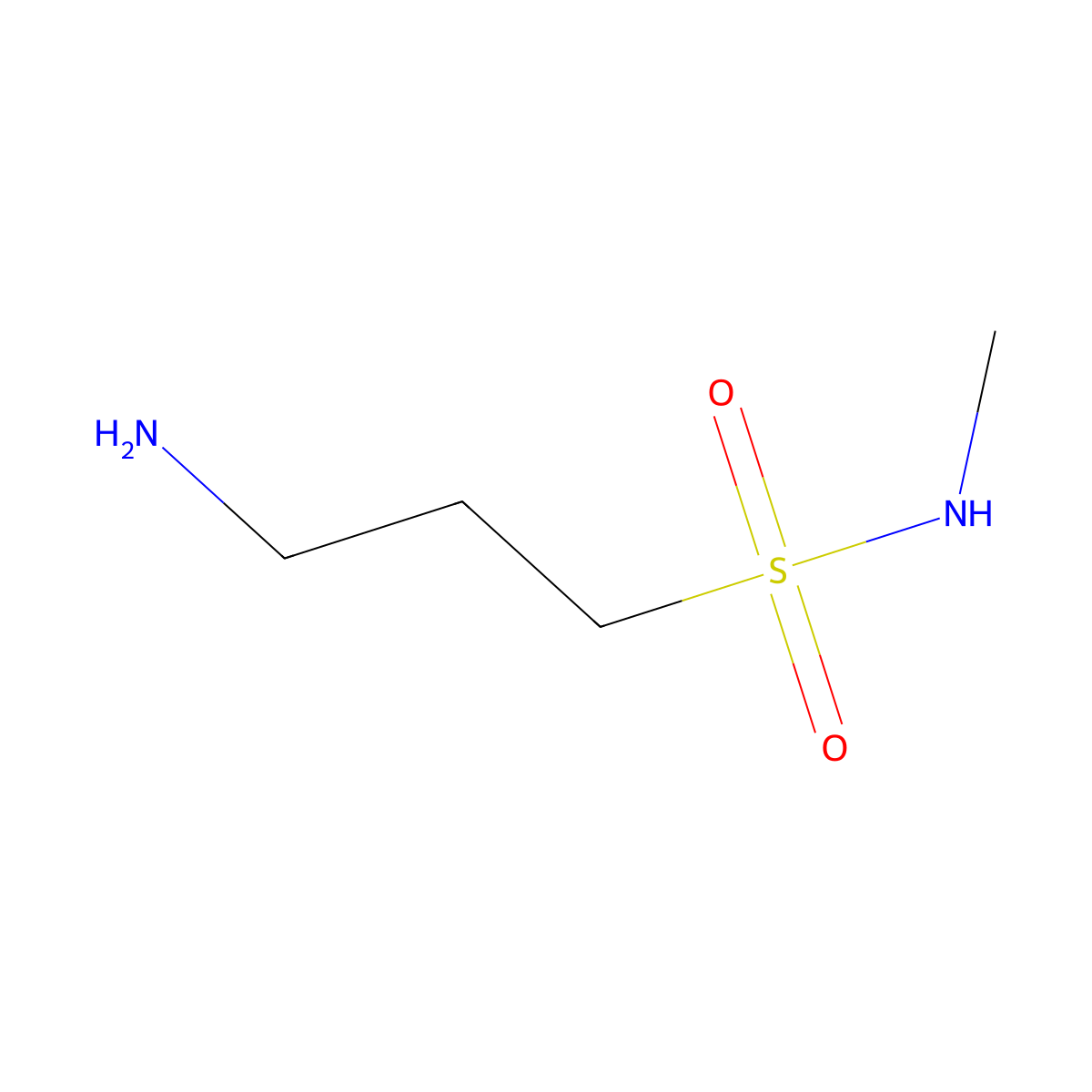3-amino-N-methylpropane-1-sulfonamide molecular structure, CAS 860111-98-4