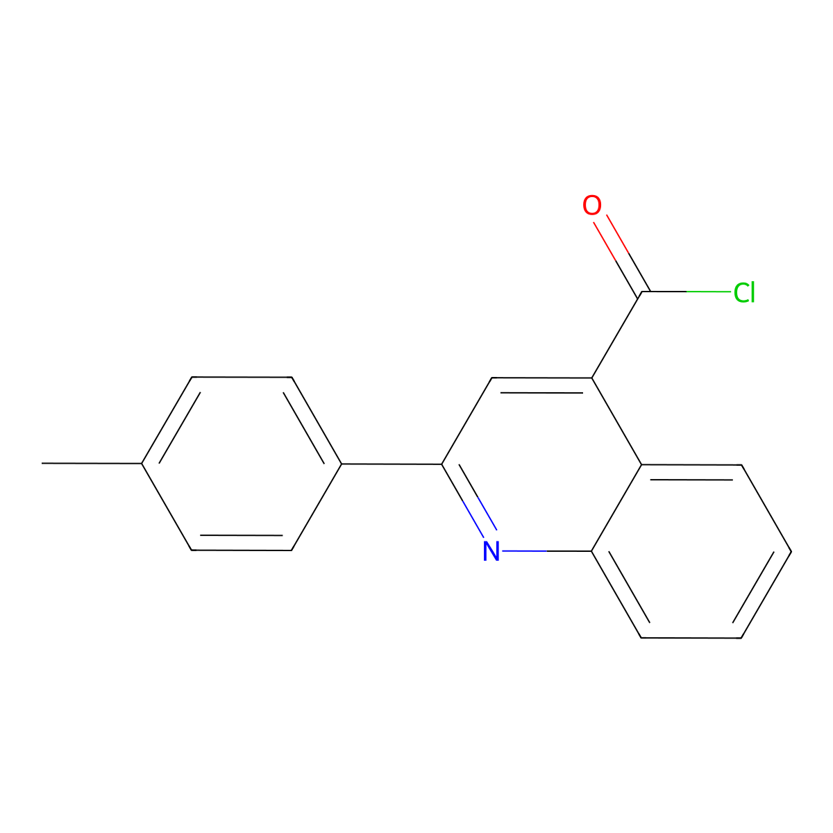 2-(4-methylphenyl)quinoline-4-carbonyl Chloride molecular structure, CAS 860112-78-3